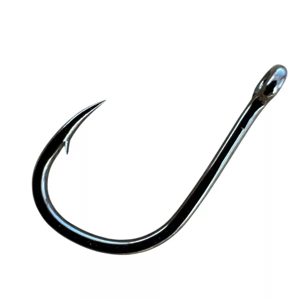 Sasame Iseama Ringed Black Nickel 1 Füles, Szakállas Pontyozó Horog 7db