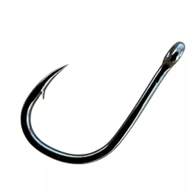  Sasame Iseama Ringed Black Nickel 6 Füles, Szakállas Pontyozó Horog 13db