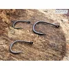 Sasame Gure Ringed Dull Black 8 Füles, Szakállas Pontyozó Horog 15db