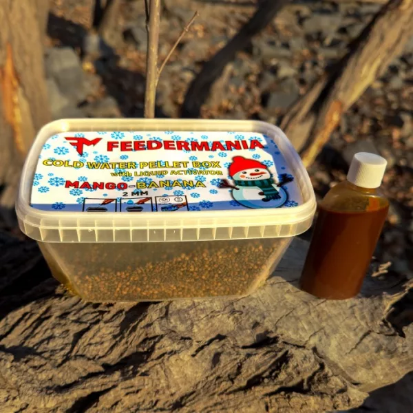 Feedermánia Mango-Banana 2mm Kutija s peletima za hladnu vodu 400gr