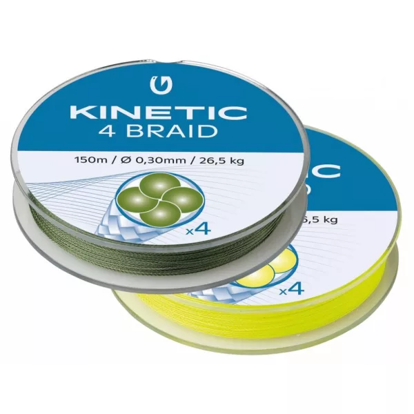 KINETIC 4 Braid 150m 0,14mm/14,8kg Dusty Green Pletena struna
