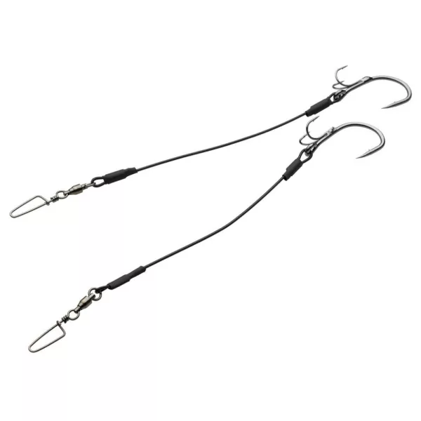 KINETIC Big Fish Stinger 200lbs 200mm #9/0 Black 2kom Vijčana montaža