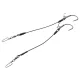 KINETIC Big Fish Stinger 200lbs 200mm #9/0 Black 2kom Vijčana montaža