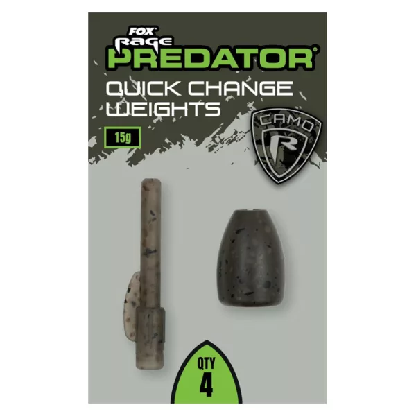 Fox Rage Predator Camo Quick Change Weights Brzeizmjenjivi utezi za plovak 35gr 3kom