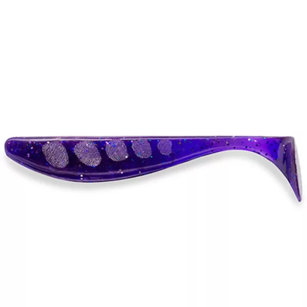 FISHUP Wizzle Shad 7,62cm (8pcs.), #060 - Dark Violet/Peacock & Silver Plastična varalica