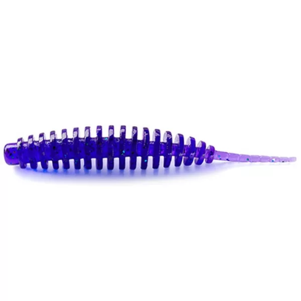 FISHUP Tanta 3,81cm (10pcs.), #060 - Dark Violet/Peacock & Silver plastični mamac