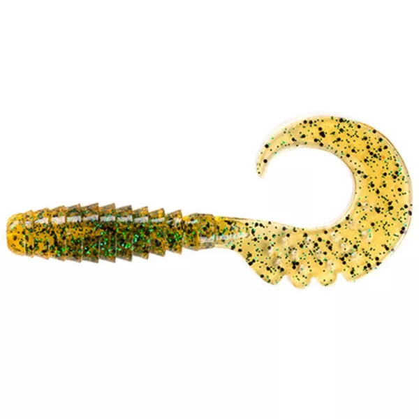FISHUP Fancy Grub 5,08cm (10kom.), #036 - Caramel/Green & Black Plastični mamac