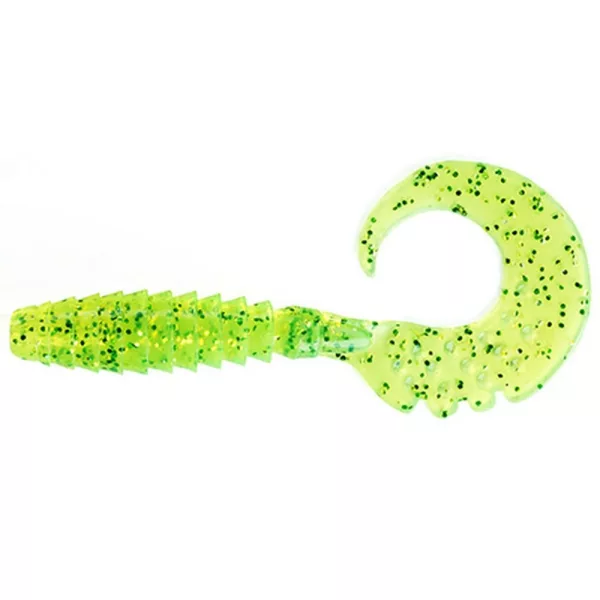 FISHUP Fancy Grub 5,08cm (10kom.), #026 - Flo Chartreuse/Green Plastični mamac