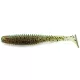 FISHUP U-Shad 6,35cm (9pcs.), #017 - Motor Oil Pepper Plastična varalica