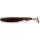 FISHUP U-Shad 6,35cm (9pcs.), #050 - Green Pumpkin Brown/Red & Purple Plastična varalica