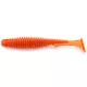 FISHUP U-Shad 7,62cm (9pcs.), #049 - Orange Pumpkin/Black Plastična varalica