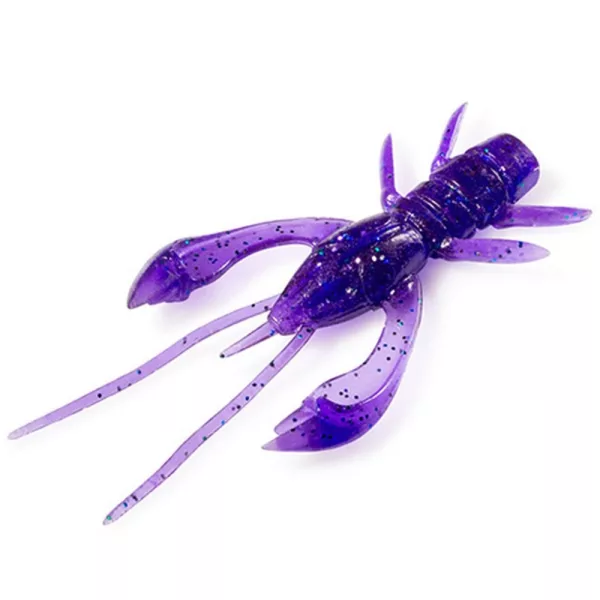 FISHUP Real Craw 3,81cm (10pcs.), #060 - Dark Violet/Peacock & Silver plastični mamac