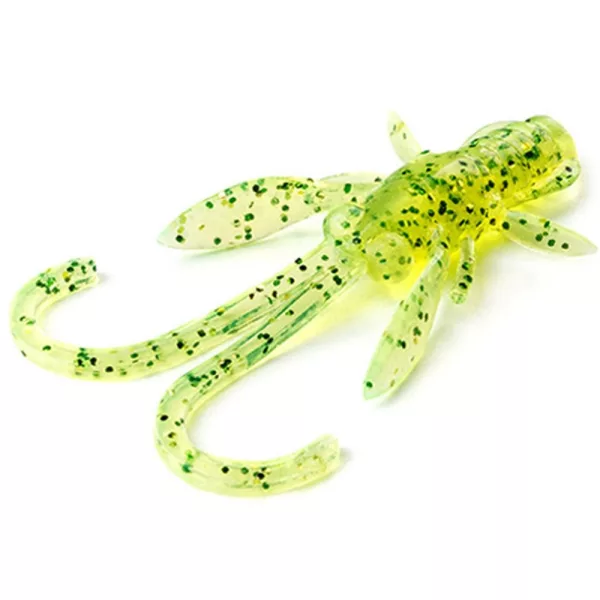 FISHUP Baffi Fly 3,81cm (10pcs.), #026 - Flo Chartreuse/Green Plastični mamac