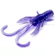 FISHUP Baffi Fly 3,81cm (10pcs.), #060 - Dark Violet/Peacock & Silver Plastični mamac