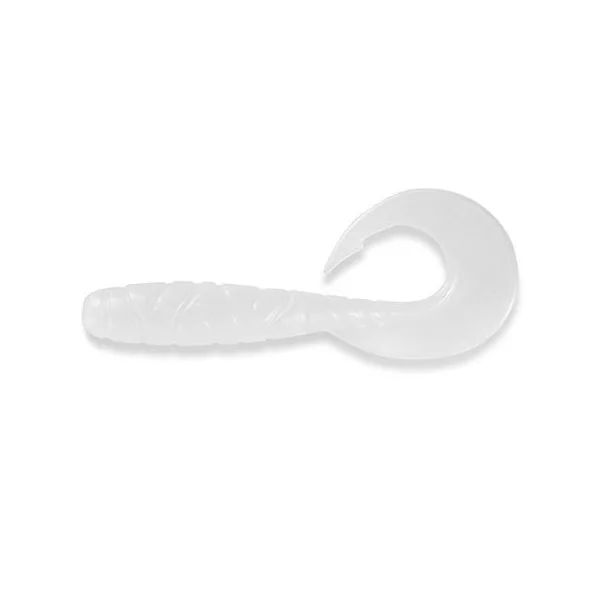 FISHUP Mighty Grub 8,89cm (7pcs.), #081 - Biser Plastični mamac