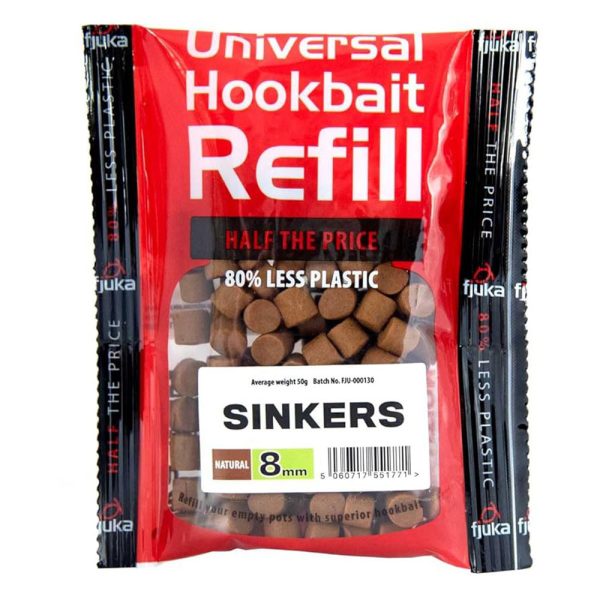 Fjuka Sinkers Mixex Colours 8mm Toneći Mamac Punjenje u Pakiranju 50gr