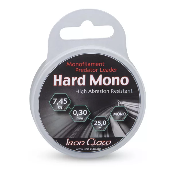 Iron Claw Hard Mono Ultra-Clear 0,40mm 25m Monofil Előkezsinór