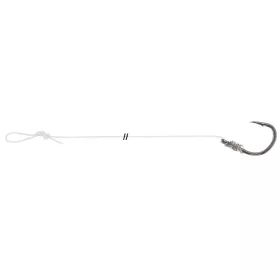   Uni Cat S-Hook Mono Rig 10/0 Füles, Szakállas Monofil Előkötött Horog