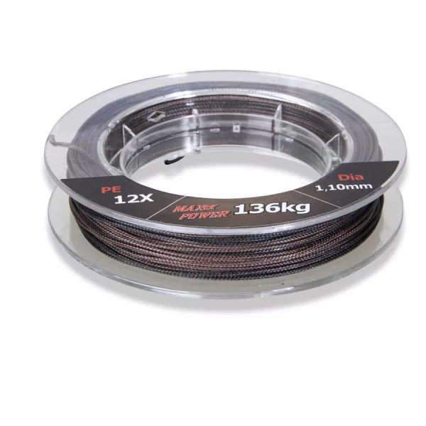Uni Cat Camou 12X Barna-Fekete 0,80mm 25m Fonott Előkezsinór