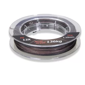   Uni Cat Camou 12X Barna-Fekete 1,10mm 25m Fonott Előkezsinór
