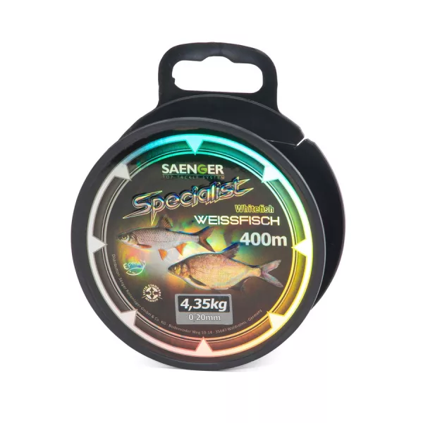 Saenger Specialist Szürke 0,20mm 400m Monofil Főzsinór