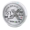 Saenger 4X Spin Braid Szürke 0,14mm 150m Fonott Főzsinór