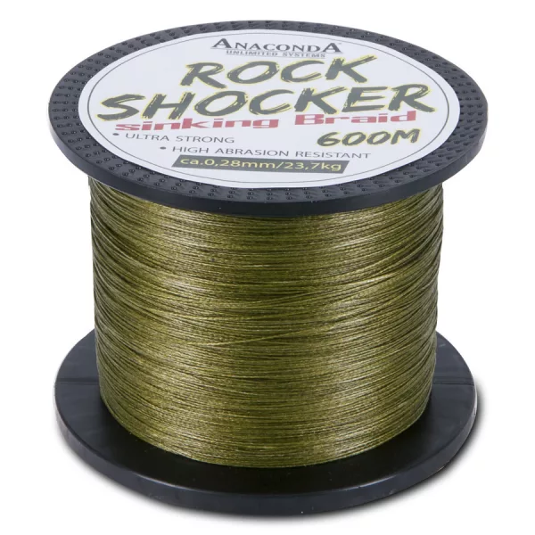 Anaconda Rockshocker Sinking Braid 0,22mm 600m Süllyedő Fonott Főzsinór