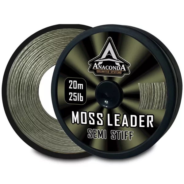 Anaconda Semi Stiff Moss Leader 35lb 20m Előkezsinór