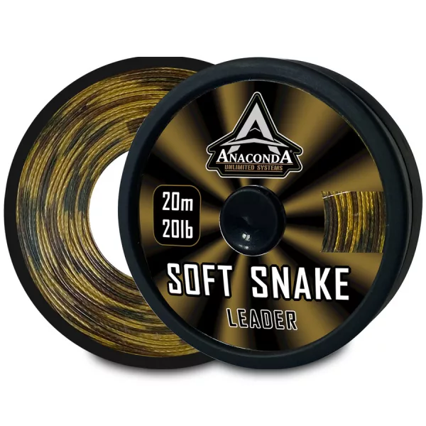 Anaconda Soft Snake Leader 20lb 20m Bevonatos Előkezsinór