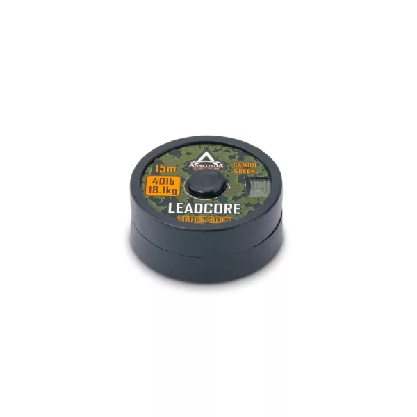 Anaconda Super Soft Leadcore Zöld 5m 40lb Fonott Előkezsinór