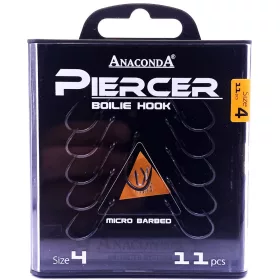   Anaconda Piercer Boilie Hook 4 Füles, Szakállas Pontyozó Horog 11db