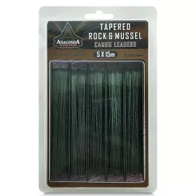   Anaconda Tapered Rock & Mussel Camou 0,35-0,65mm 15m Előtétzsinór 5db