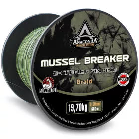   Anaconda X-8 Carrier Mussel Breaker Camou 0,32mm 600m Süllyedő Fonott Főzsinór