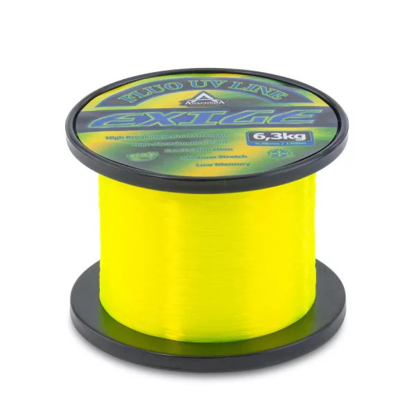 Anaconda Fluo Exige UV Carp Line Sárga 0,30mm 1200m Monofil Főzsinór