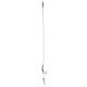 Anaconda Piercer RS Line Aligner Rig B-988 MB 2 Füles, Szakállas Fonott Előkötött Horog 2db