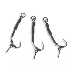   Anaconda Piercer Ronnie Rig Curve Shank 6 Füles, Szakállas Pontyozó Horog 3db