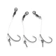 Anaconda Piercer Chod Rig Curve Shank 6 Füles, Szakállas Előkötött Pontyozó Horog 3db