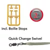 Anaconda Piercer Line Aligner Rig Power Carp C4 8 Füles, Szakállas Fonott 20cm Előkötött Horog 2db