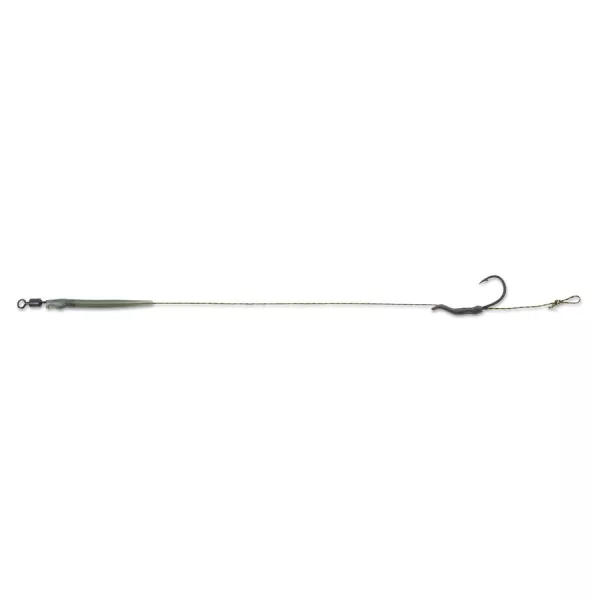 Anaconda Piercer Line Aligner Rig Power Carp C4 6 Füles, Szakáll Nélküli Fonott Előkötött Horog 2db
