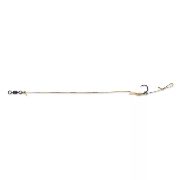 Anaconda Piercer AT Snowman B-988 Wide Gape Rig 4 Füles, Szakállas Fonott Előkötött Horog 2db