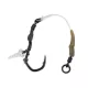 Anaconda Ready Ronnie Angle Chod Stiff Rig 6 Füles, Szakállas Előkötött Horog 3db