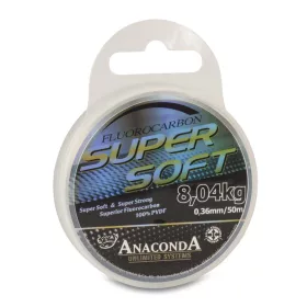   Anaconda Super Soft Fluorocarbon Átlátszó 0,32mm 50m Monofil Előkezsinór