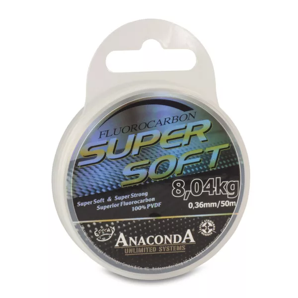 Anaconda Super Soft Fluorocarbon Átlátszó 0,32mm 50m Monofil Előkezsinór