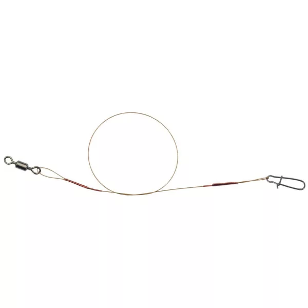 Iron Claw Stiff Spin Rig 1x7 Szálas 45cm 30lb Előreszerelt Bevonatos Acél Előke 2db