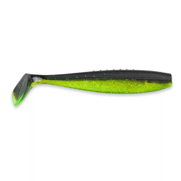 Iron Claw Just Shad BCS Black Chartreuse Silver Glitter 18cm Gumihal