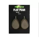 Korda Flat Pear Inline Blister Bojlis Olovo 70gr 2db