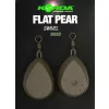 Korda Flat Pear Swivel Blister Olovo za boile 112gr 2kom
