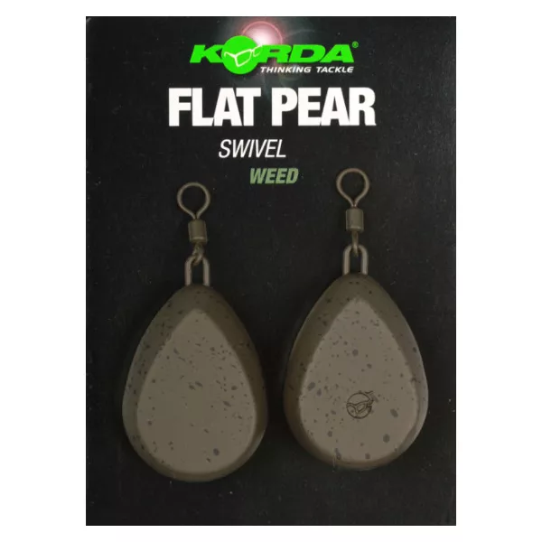 Korda Flat Pear Swivel Blister Olovo za boile 112gr 2kom