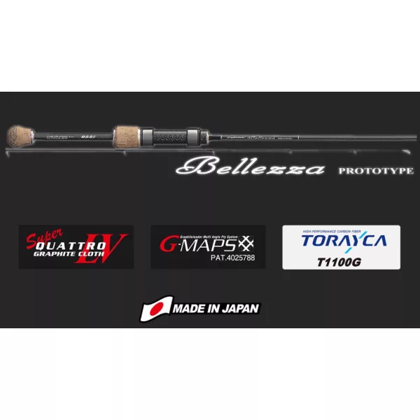 Graphiteleader Bellezza Prototype 21GBLZPS-5112UL-S-BB Extra Fast 1,80m 0,6-4gr 2-dijelni štap za spin ribolov