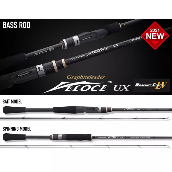 Graphiteleader Veloce UX 21GVELUC-610M R-Fast 2,09m 1oz 28gr 1 Dijelni Štap za spinning